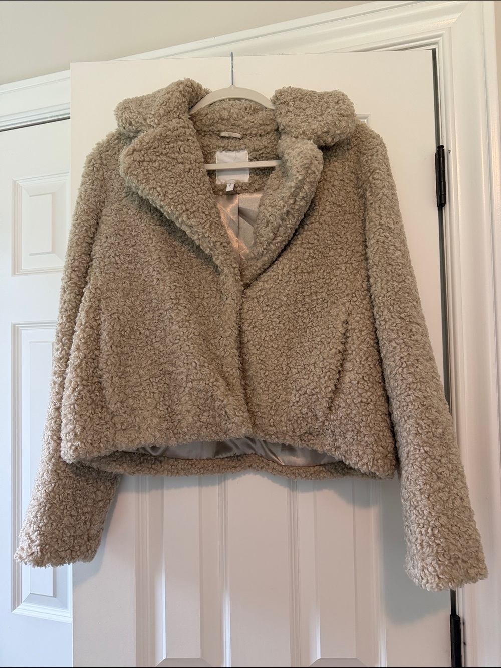 Avec Les Filles Taupe Teddy Jacket